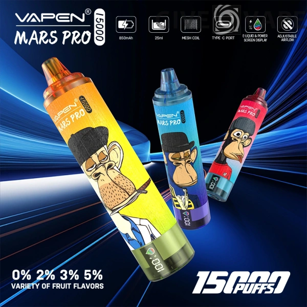VAPEN Mrs Pro 15000 Puffs 2% Low Nicotina Rechargeable Vapes Pen vrac Cumpărați cu ridicata - GiveVape - 1