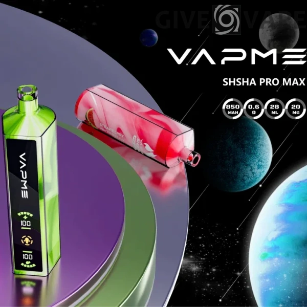 Vapme Shisha Pro Max 20000 trekjes 2% Laag nicotinegehalte LED-display Oplaadbare wegwerpvapes-pen Bulk Koop groothandel - GiveVape - 1