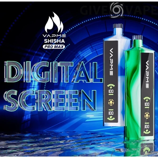 Vapme Shisha Pro Max 20000 trekjes 2% Laag nicotinegehalte LED-display Oplaadbare wegwerpvapes-pen Bulk Koop groothandel - GiveVape - 3