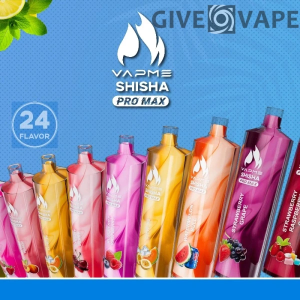 Vapme Shisha Pro Max 20000 trekjes 2% Laag nicotinegehalte LED-display Oplaadbare wegwerpvapes-pen Bulk Koop groothandel - GiveVape - 2