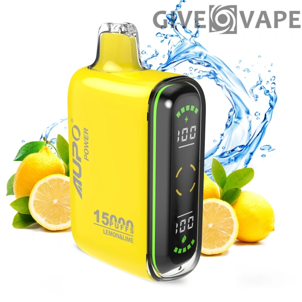AUPO 15000 Puffs Dual Mesh LED kijelző 2% Alacsony nikotin tartalmú Újratölthető Eldobható Vapes Pen Tömeges Vásárlás Nagyker - GiveVape - 5