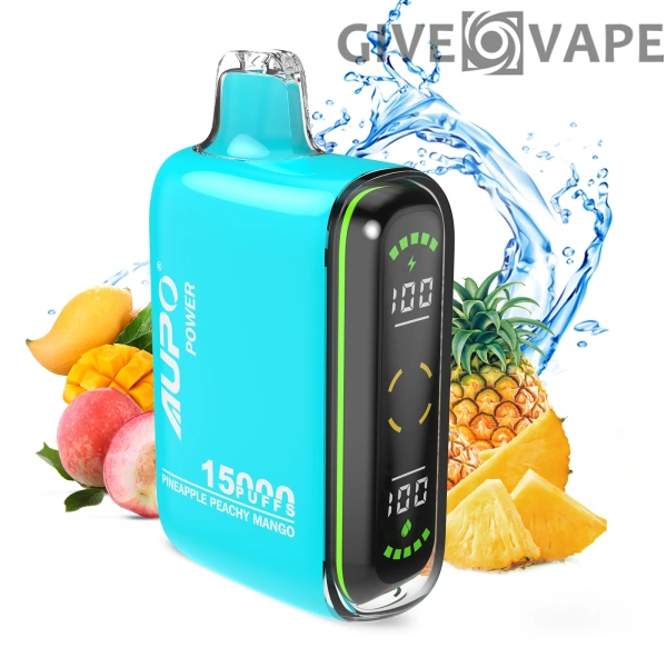 AUPO 15000 Puffs Dual Mesh LED kijelző 2% Alacsony nikotin tartalmú Újratölthető Eldobható Vapes Pen Tömeges Vásárlás Nagyker - GiveVape - 6