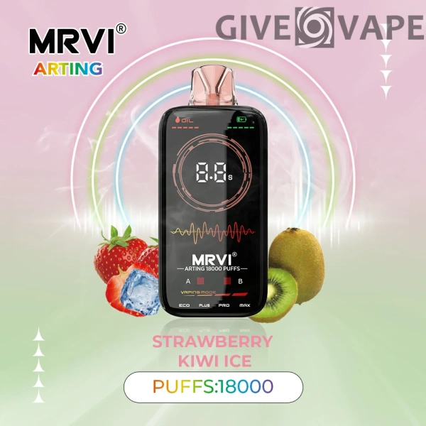 MRVI Arting 18000 Puffs Dual Mesh Full Screen Display 2% 5% Low Nicotine Rechargeable Disposable Vapes Pen Bulk Buy Wholesale - GiveVape - 10