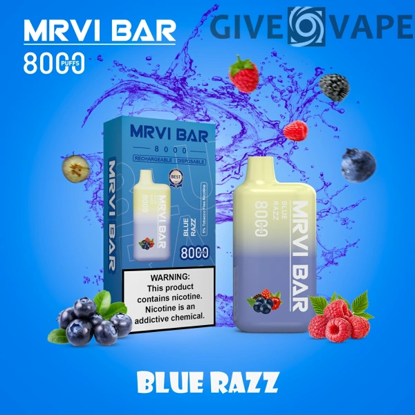 MRVI Bar Mr8000 Puffs 2% 3% 5% Low Nicotine Rechargeable Disposable Vapes Pen Bulk Buy Wholesale - GiveVape - 4