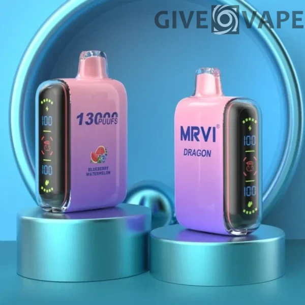 MRVI Dragon 13000 Puffs Dual Mesh digitális képernyő 2% 5% Alacsony nikotintartalmú újratölthető eldobható Vapes Pen tömeges vásárlás Nagyker - GiveVape - 1