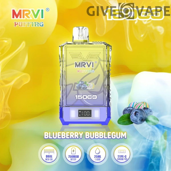 MRVI Puffing 15000 Puffs Écran numérique à double maille 2% 5% Stylo à vape jetable rechargeable à faible teneur en nicotine en vrac Acheter en gros - GiveVape - 8
