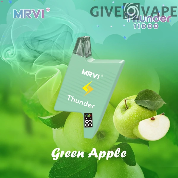 MRVI Thunder 11000 Puffs digitális képernyő 2% 3% 5% Alacsony nikotin tartalmú újratölthető eldobható Vapes toll Tömeges vásárlás Nagyker - GiveVape - 11