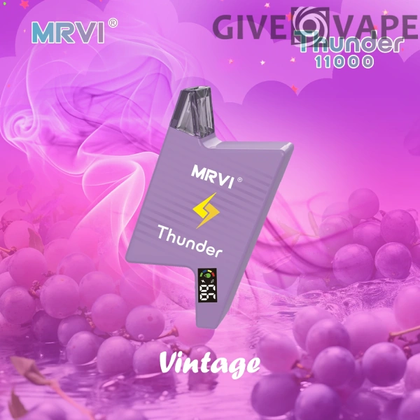 MRVI Thunder 11000 Puffs digitális képernyő 2% 3% 5% Alacsony nikotin tartalmú újratölthető eldobható Vapes Pen tömeges vásárlás Nagyker - GiveVape - 5