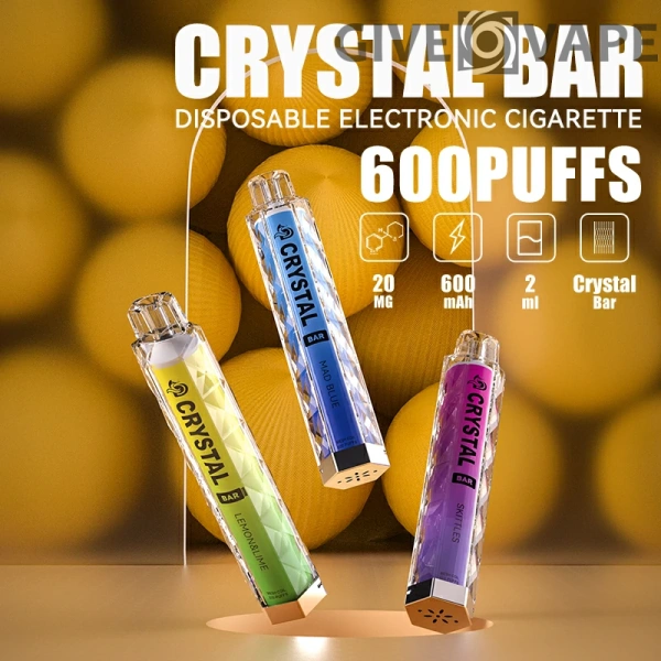 MYDE Crystal Bar 600 Rookwolken 2% Wegwerpvapes-pen met laag nicotinegehalte Bulk kopen groothandel - GiveVape - 1