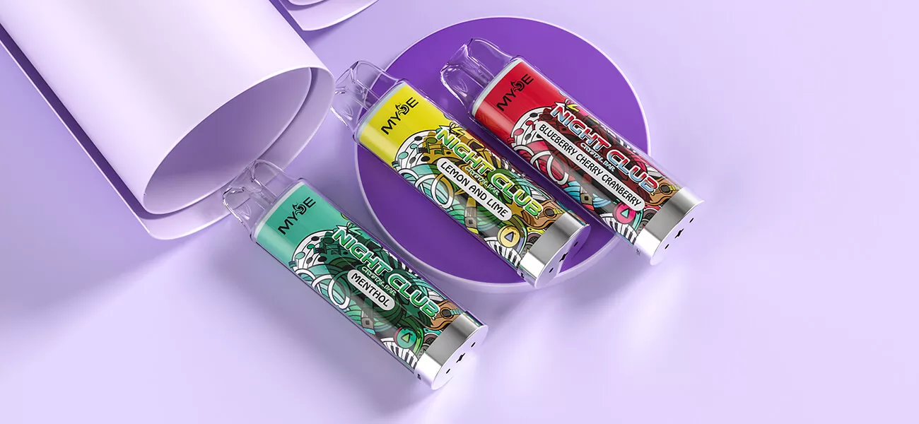 MYDE Night Club 600 Puffs 2% Stylo à vape jetable à faible teneur en nicotine Acheter en gros