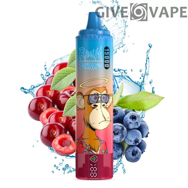 RahdM Tornado 15000 Puffs Display LED 2% Baixa Nicotina Recarregável Vapes Canetas Descartáveis ​​Em Massa Comprar Atacado - GiveVape - 2