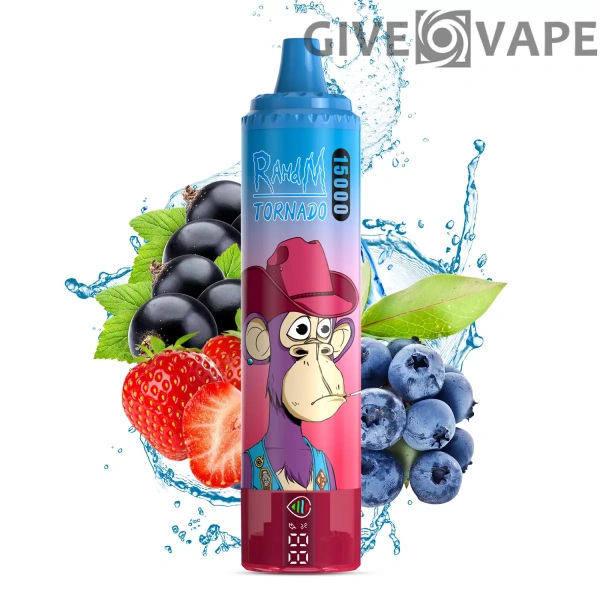 RahdM Tornado 15000 Puffs Display LED 2% Baixa Nicotina Recarregável Vapes Canetas Descartáveis ​​em Massa Comprar Atacado - GiveVape - 7