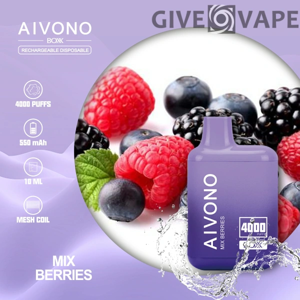AIVONO AIM BOXX 4000 Puff-uri 0% 2% 5% Stilo vape reîncărcabil de unică folosință cu conținut scăzut de nicotină Cumpărați cu ridicata - GiveVape - 12