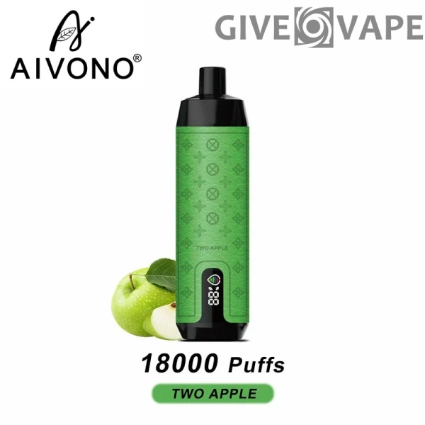 AIVONO Deluxe Bar 18000 Puffs Кальян с цифровым экраном 0% 2% 3% 5% Перезаряжаемые одноразовые ручки для электронных сигарет с низким содержанием никотина Купить оптом - GiveVape - 6