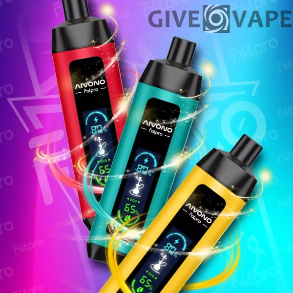 Ecran digital AIVONO Fatpro 22000 Puffs Hookah 0% 2% 3% 5% Nivel scăzut de nicotină Reîncărcabil Vapes Pen vrac Cumpărați cu ridicata - GiveVape - 1