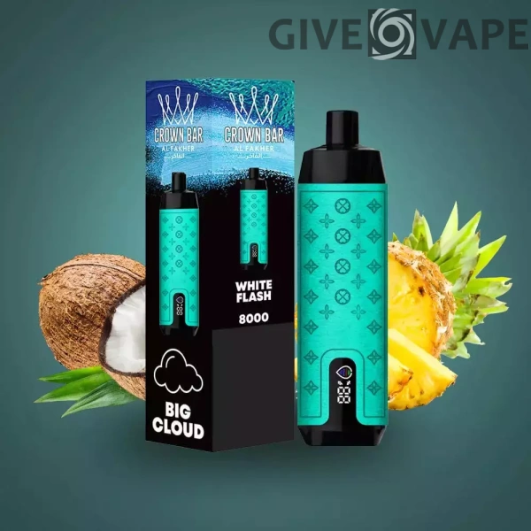 Al Fakher Crown Bar Pro 8000 Puffs LED Display Screen Low Nikotin Genopladelig Vapes Pen Bulk Køb Engros - Europæisk lagerbeholdning - GiveVape - 3