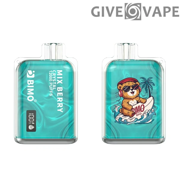 BIMO Crystal 12000 Puffs 2% 5% Stylo à vape jetable rechargeable à faible teneur en nicotine Acheter en gros - GiveVape - 3