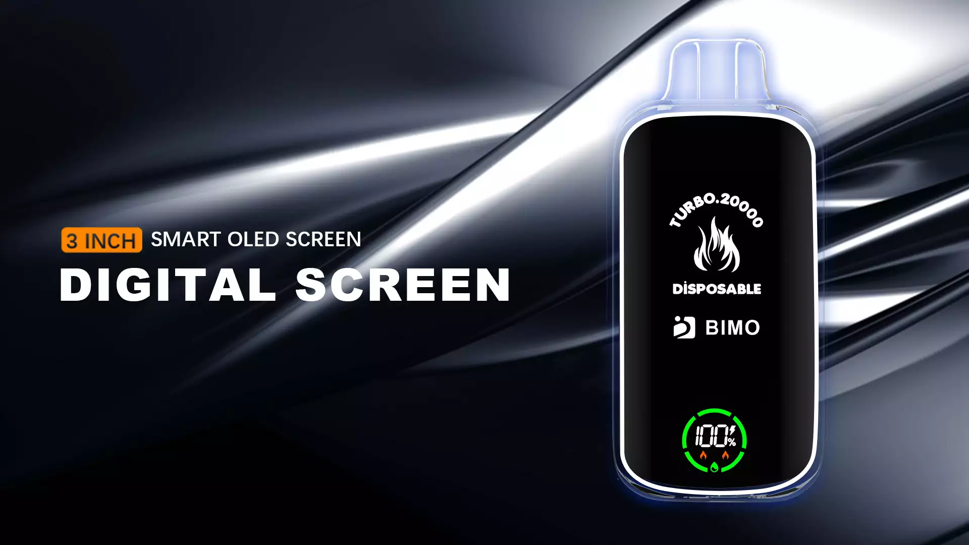 BIMO Turbo 20000 Rookwolken Volledig scherm 0% 2% 5% Oplaadbare wegwerpvapes-pen met laag nicotinegehalte Bulk Koop groothandel