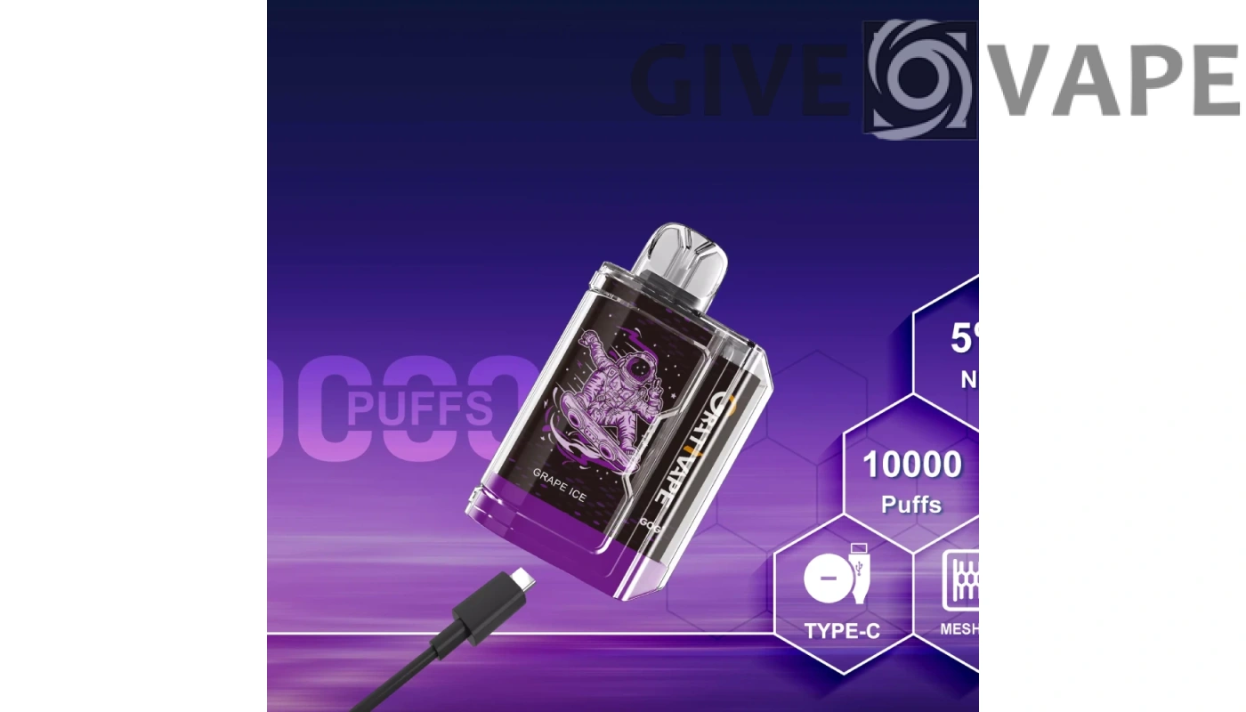 Förhöj din vapingupplevelse med Grativape Gbot: 10 000 bloss 5% lågt nikotin i en uppladdningsbar engångspenna 1 Förhöj din vapingupplevelse med Grativape Gbot: 10 000 bloss 5% lågt nikotin i en uppladdningsbar engångspenna - GiveVape - 1