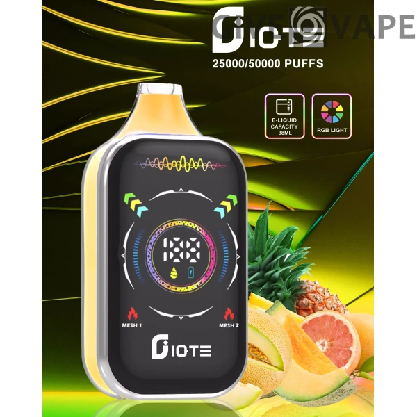 IQTE 50000 Puffs Dual Mesh RGB Tela Cheia 0% 2% 5% Baixa Nicotina Recarregável Vapes Descartáveis ​​Pen Bulk Comprar Atacado - GiveVape - 2
