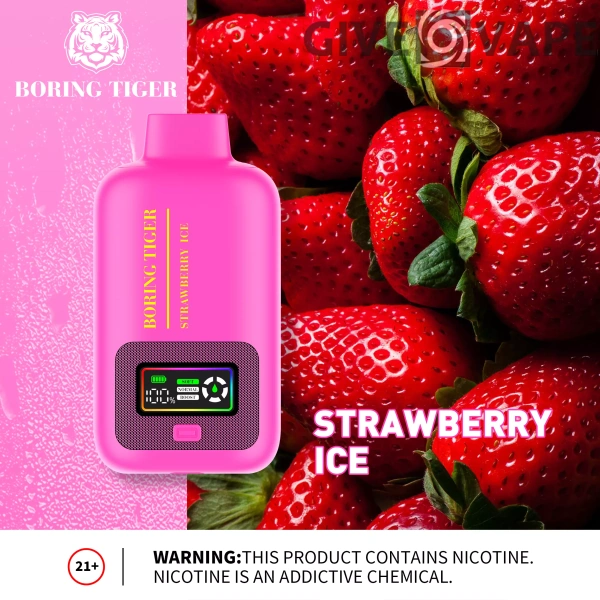 VASY Boring Tiger 25000 Rookwolken Digitaal scherm 4 Mesh Coil 50 mg Oplaadbare wegwerpvapes-pen met laag nicotinegehalte Bulk Koop groothandel - GiveVape - 5