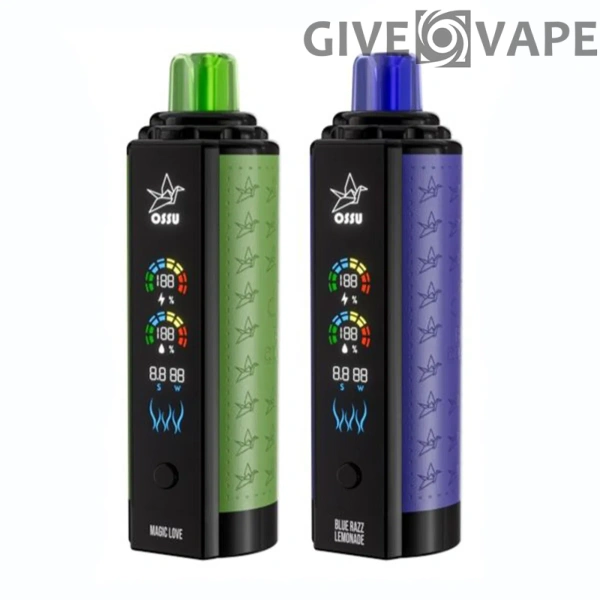 VASY OSSU 30000 Puffs Shisha Hookah Dual Mesh Full Screen 0% 5% Low Nicotine Rechargeable Disposable Vapes Pen Bulk Buy Wholesale - GiveVape - 6