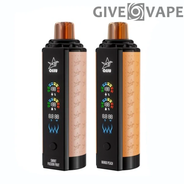 VASY OSSU 30000 Puffs Shisha Hookah Dual Mesh Full Screen 0% 5% Low Nicotine Rechargeable Disposable Vapes Pen Bulk Buy Wholesale - GiveVape - 2